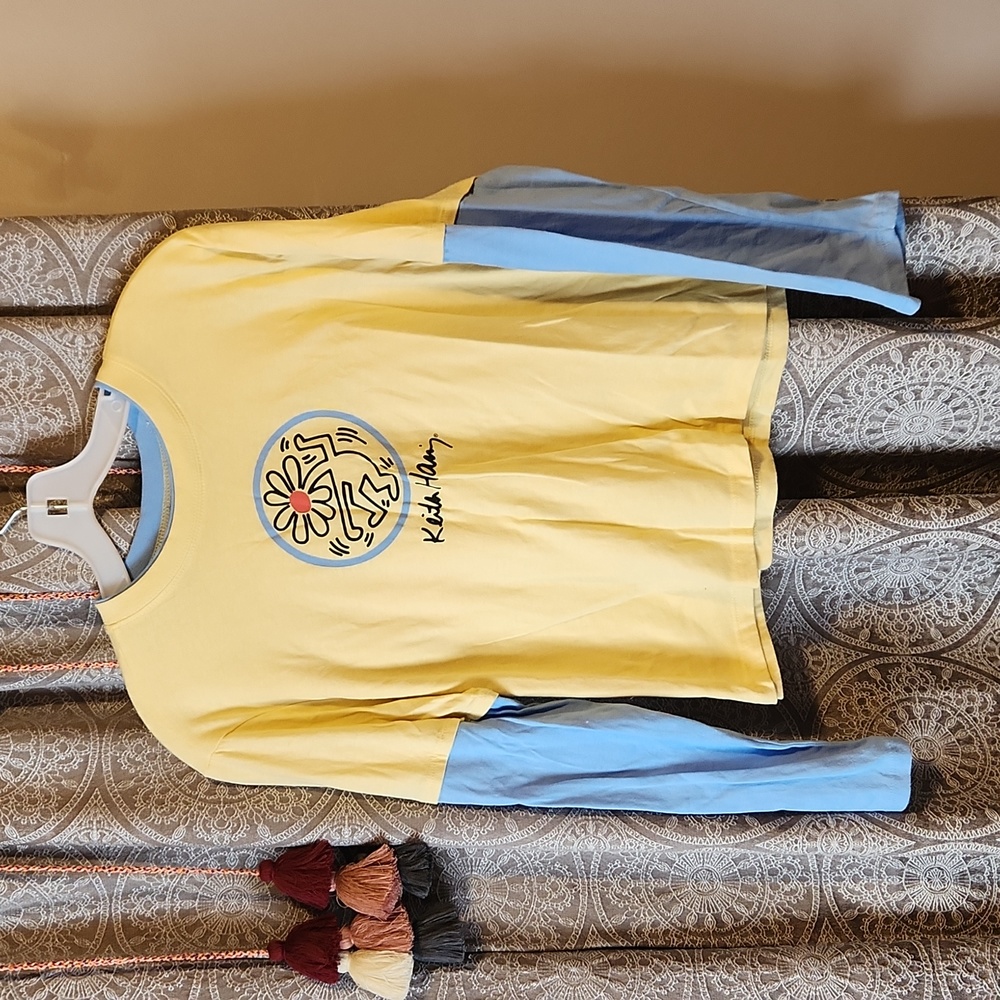 Keith Haring Cropped Long Sleeve